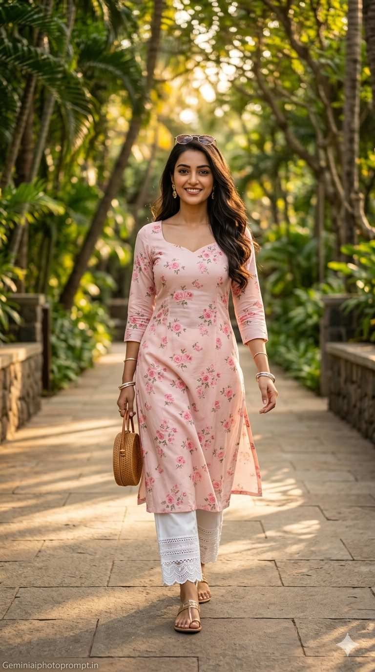 Prompt for gemini ai girl in kurti aesthetic