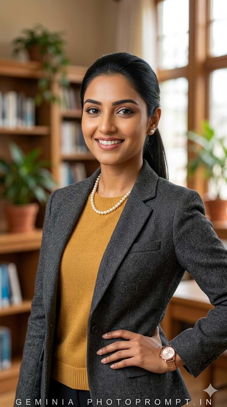 Prompt for LinkedIn profile picture for Female
