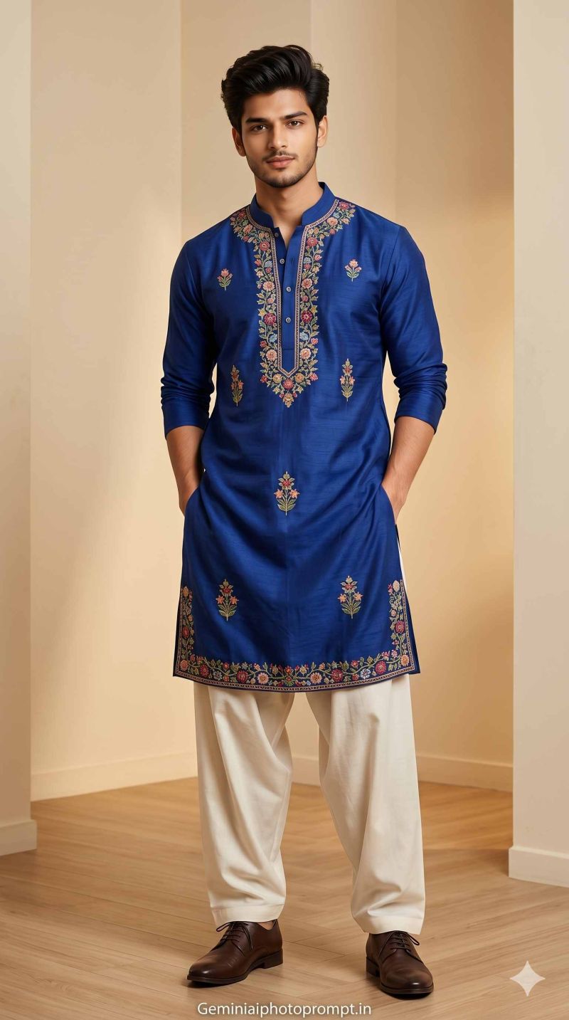 Gemini kurta pajama prompt copy and paste instagram