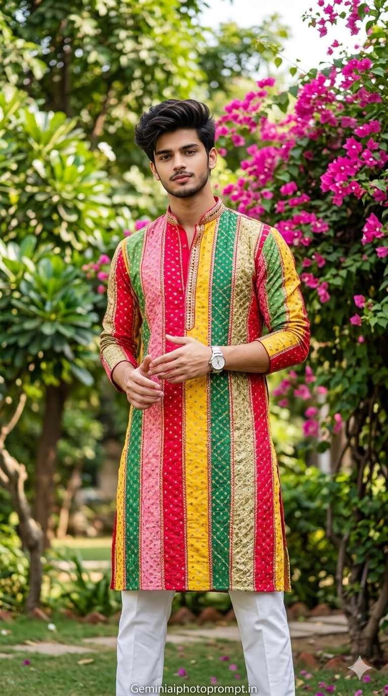 Kurta pajama for men Gemini prompt