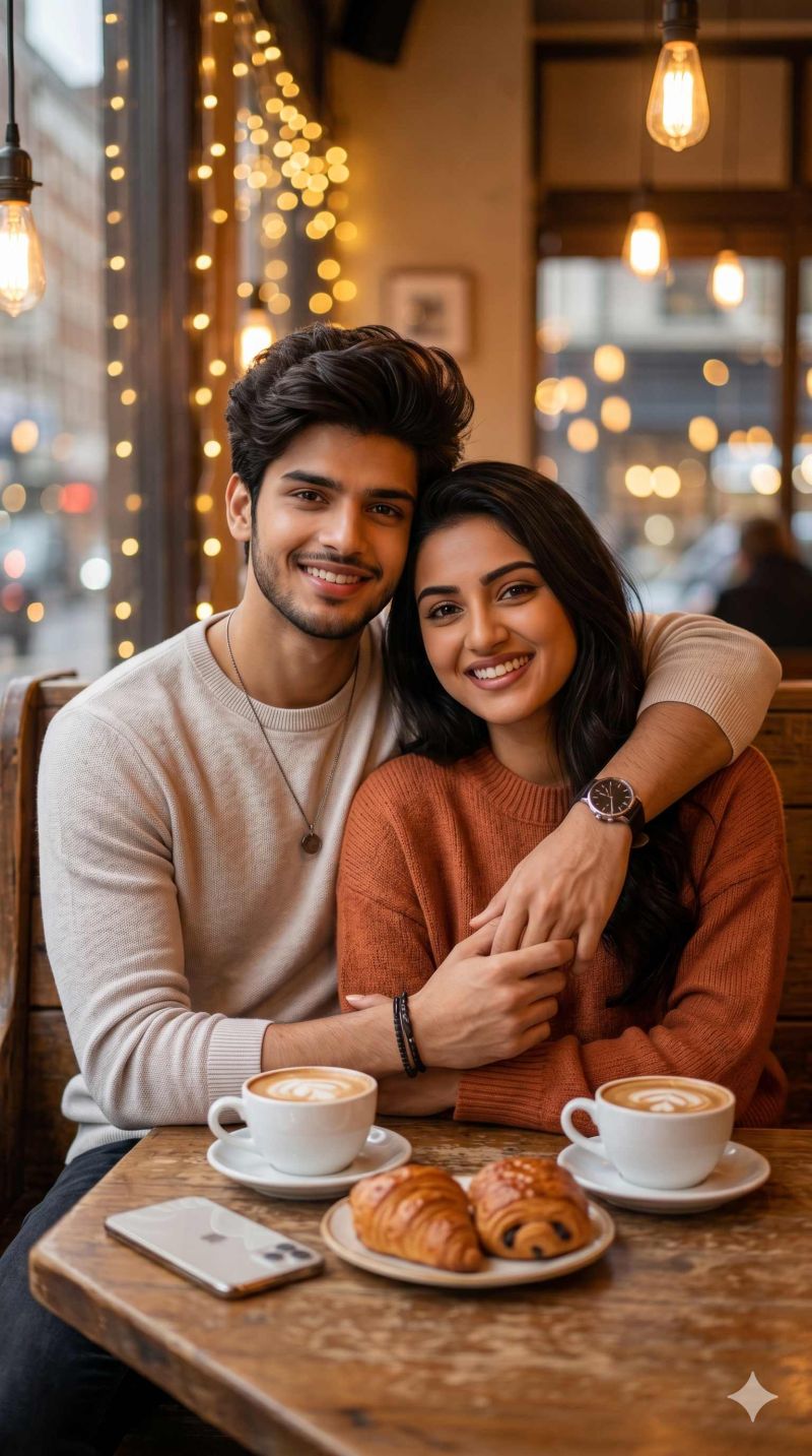Coffee shop partner trending gemini prompt instagram