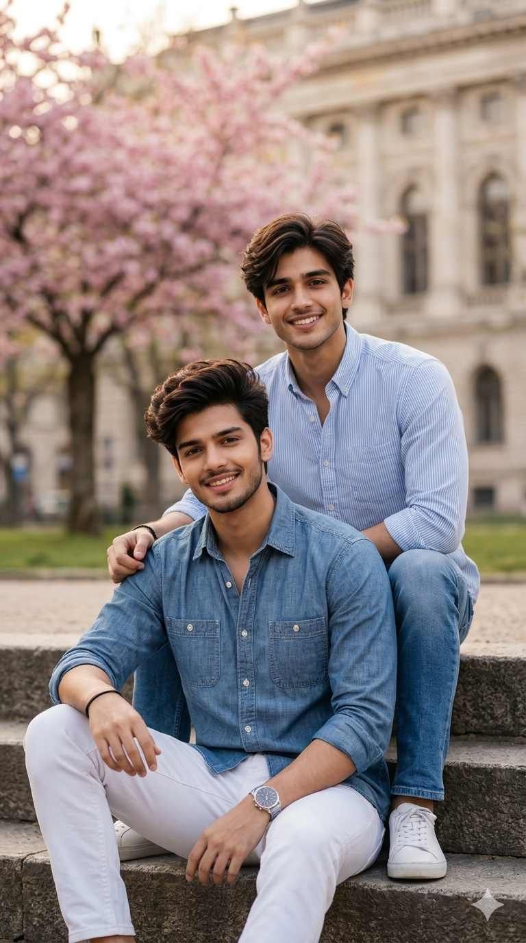 Two friends gemini prompt generator instagram ai photo