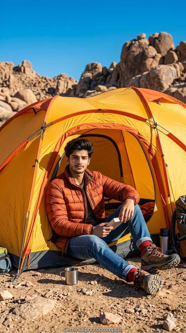 Camping Ai Prompt For Boy
