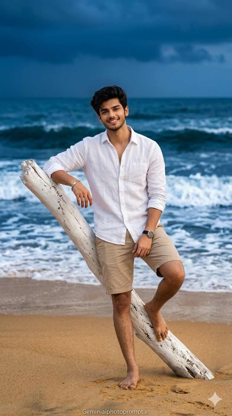Beach prompt for men instagram