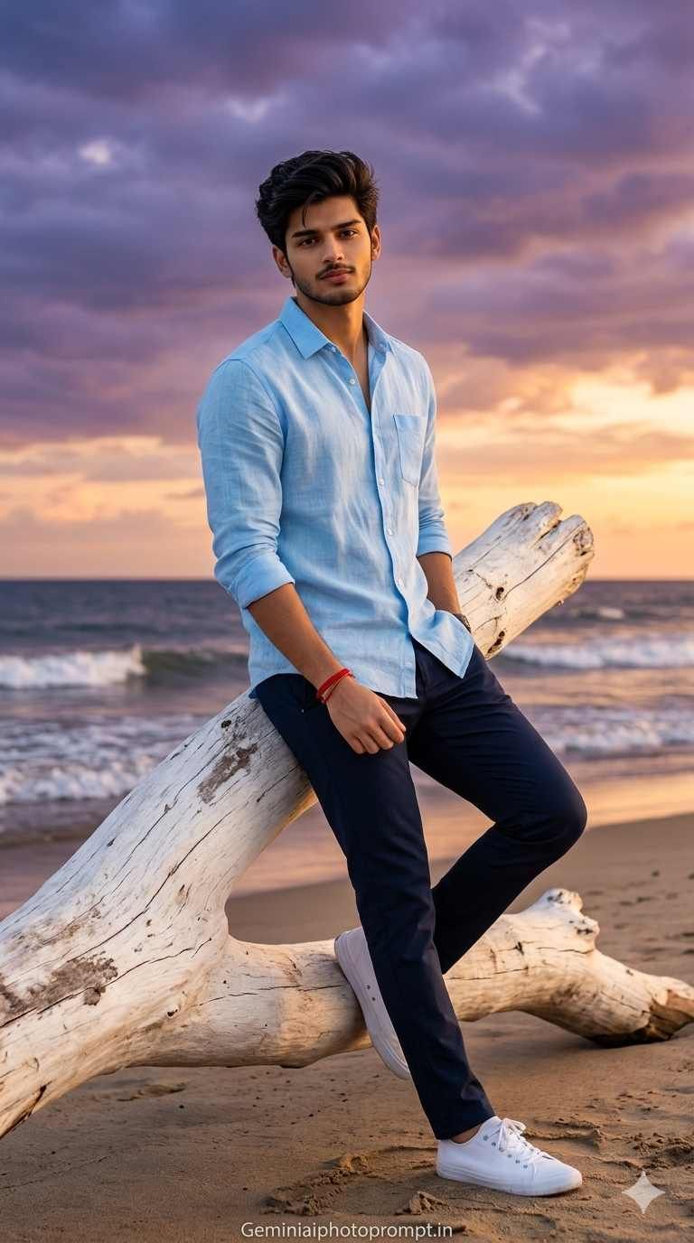 Gemini beach prompts for men