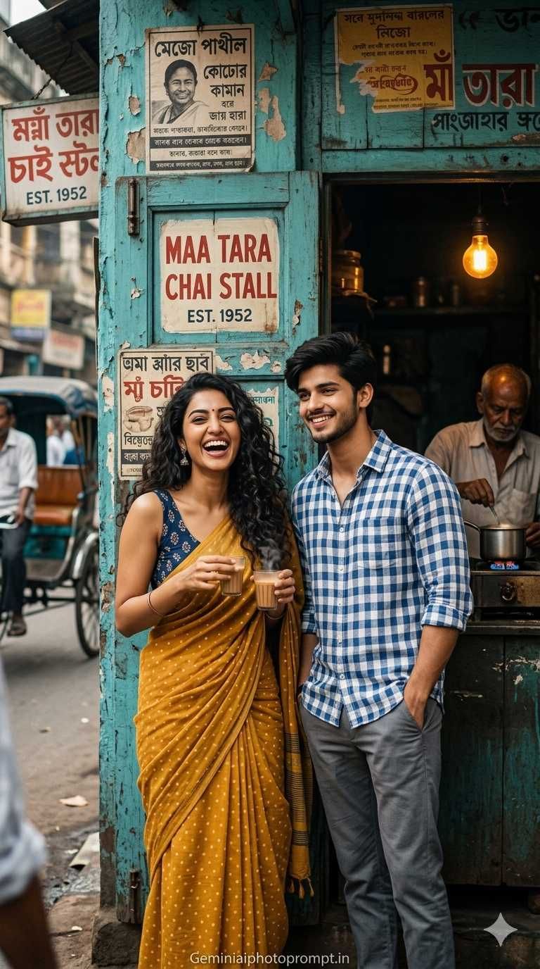 Elegant couple in style gemini ai prompt instagram free