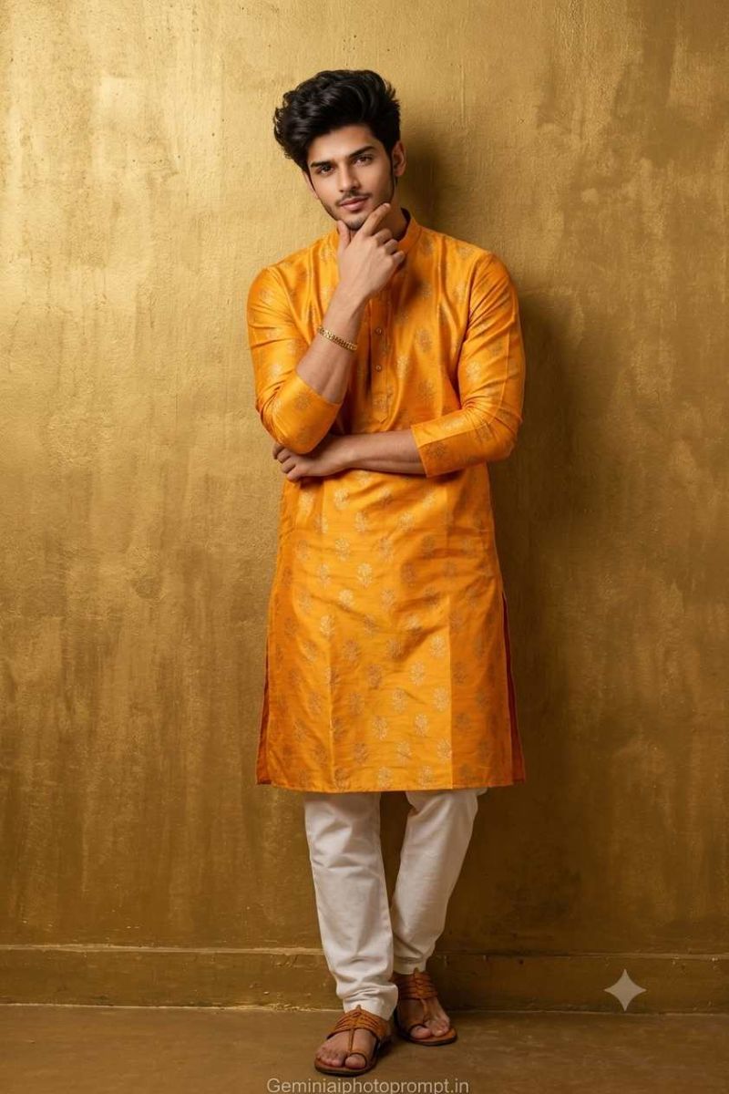 Gemini kurta prompt for men
