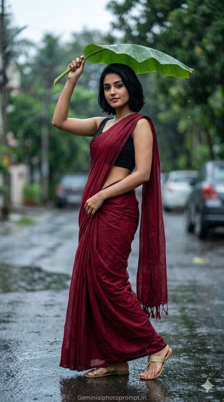 Beautiful women in aesthetic saree gemini images