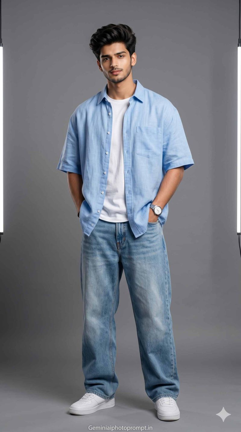 Baggy Jeans outfit Men Summer