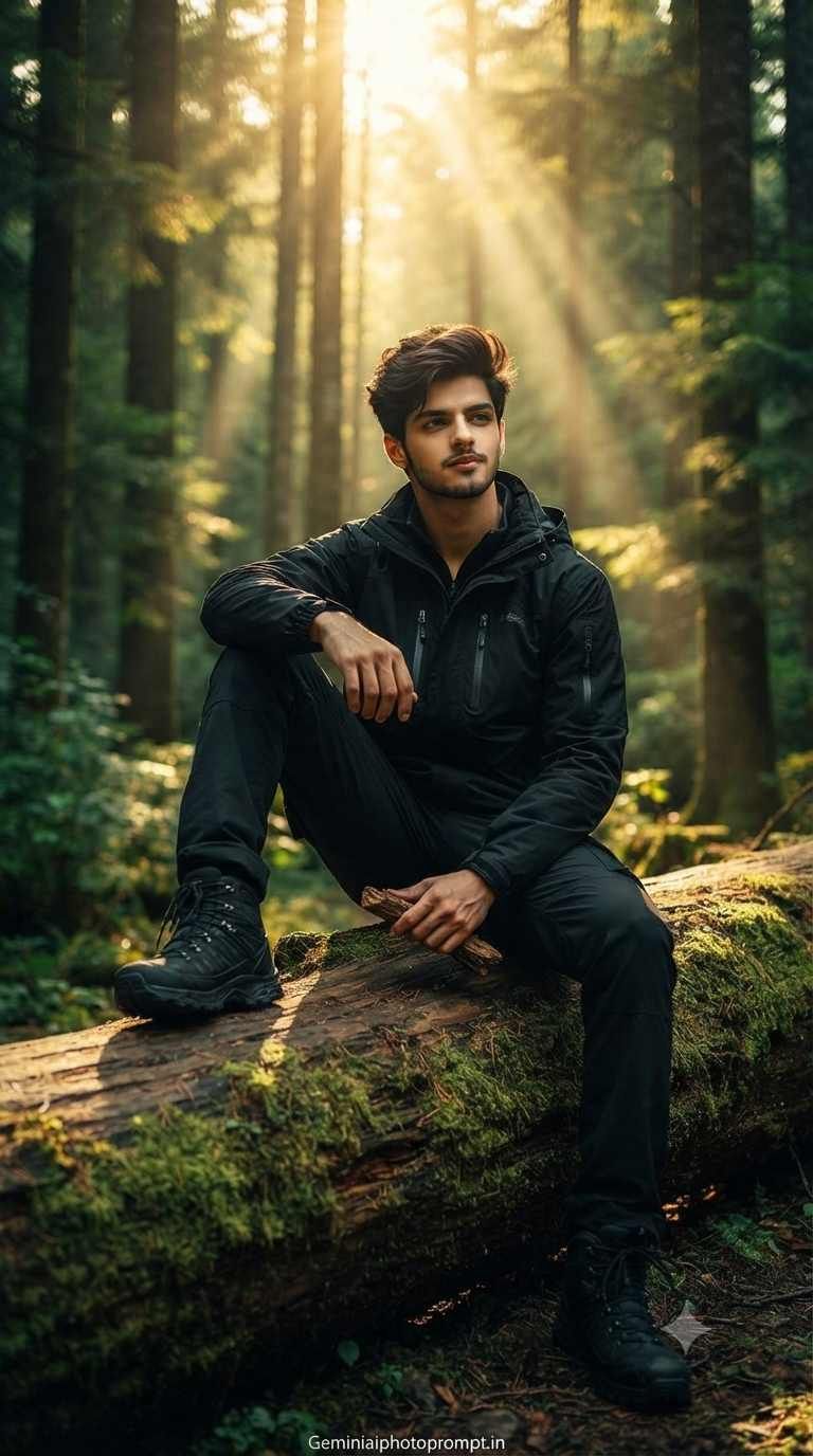 Foggy forest cinematic photo png